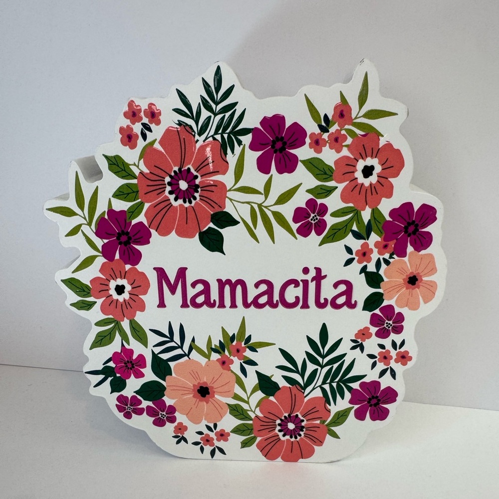 Floral 'Mamacita' Decorative Sign NWOT